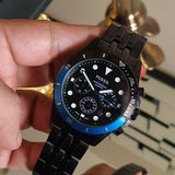 FOSSIL FS5835 BLACK STAINLESS STEEL MEN WATCH