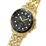 Fossil FS5836 Black Dial Gold Stainless Steel Ladies Watch