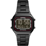FOSSIL RETRO DIGITAL FS5845 BLACK STAINESS STEEL MEN WATCH