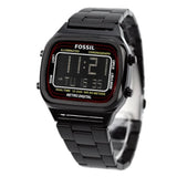 FOSSIL RETRO DIGITAL FS5845 BLACK STAINESS STEEL MEN WATCH