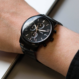 FOSSIL FS5848 BLACK CHRONOGRAPH STAINLESS MEN WATCH