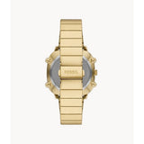 FOSSIL FS5889 RETRO ANALOG-DIGITAL GOLD-TONE STAINLESS MEN'S WATCH