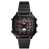 FOSSIL FS5891 BLACK STAINLESS STEEL MEN WATCH