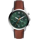 FOSSIL NEUTRA FS5902 BROWN LEATHER MEN WATCH