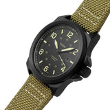 Fossil Black Dial And Brown Nylon Strap Men Watch FS5917