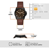 FOSSIL FS5938 BROWN LEATHER MEN WATCH