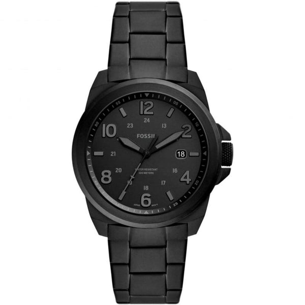 Fossil Black Dial And Stainless Steel Strap Men Watch FS5940