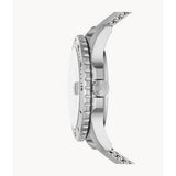 Fossil Silver Dial And Milanes Stainless Steel  Men Watch FS5948