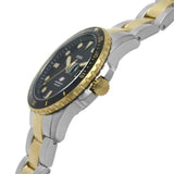 Fossil Black Dial Two-Tone Stainless Steel Strap Men Watch FS5951