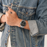 FOSSIL THREE-HAND DATE STAINLESS STEEL WOMEN'S WATCH FS5952