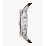 Fossil Green Dial And Brown Leather Unisex Watch FS5961P