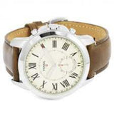 FOSSIL Q GRANT STAINLESS STEEL FTW1118 LEATHER HYBRID MEN'S SMARTWATCH
