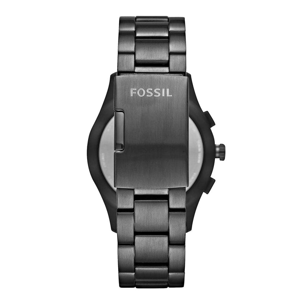 FOSSIL HYBRID SMARTWATCH Q ACTIVIST DIGITAL BLACK STAINLESS STEEL FTW1207 MEN'S WATCH - H2 Hub Watches