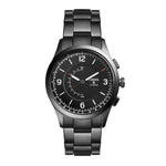 FOSSIL HYBRID SMARTWATCH Q ACTIVIST DIGITAL BLACK STAINLESS STEEL FTW1207 MEN'S WATCH - H2 Hub Watches