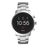 FOSSIL Q EXPLORIST DIGITAL SILVER STAINLESS STEEL HR FTW4011 SMARTWATCH - H2 Hub Watches