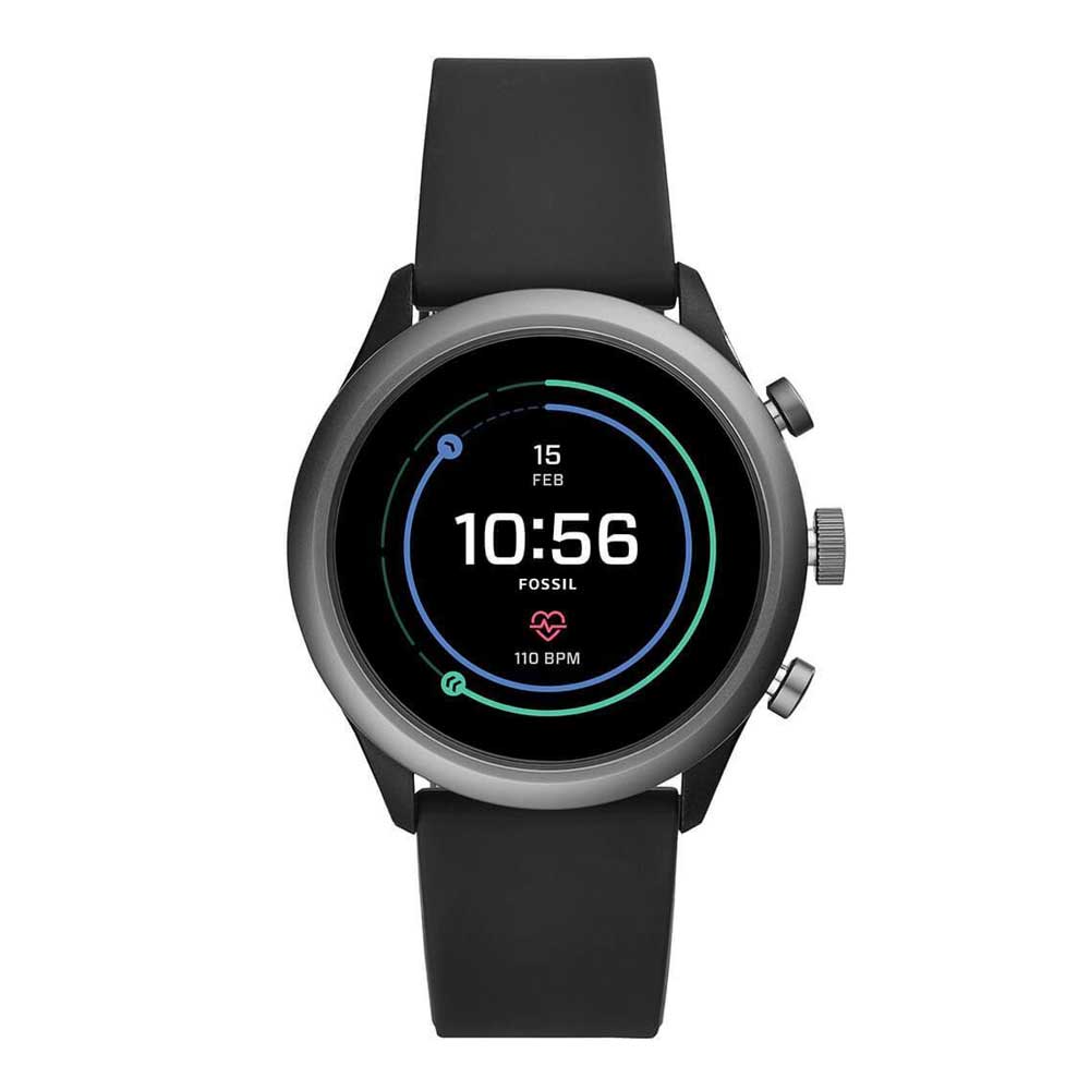 FOSSIL SPORT ALUMINIUM/NYLON FTW4019 BLACK SILICONE MEN'S SMARTWATCH - H2 Hub Watches