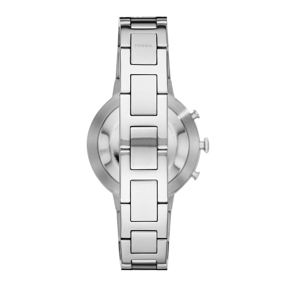 FOSSIL HYBRID SMARTWATCH Q VIRGINIA DIGITAL SILVER STAINLESS STEEL FTW5009 WOMEN'S WATCH - H2 Hub Watches