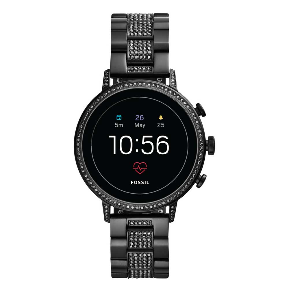 FOSSIL Q GEN 4 SPORT HEART RATE FTW6023 STAINLESS STEEL BLACK WOMEN SMARTWATCH - H2 Hub Watches