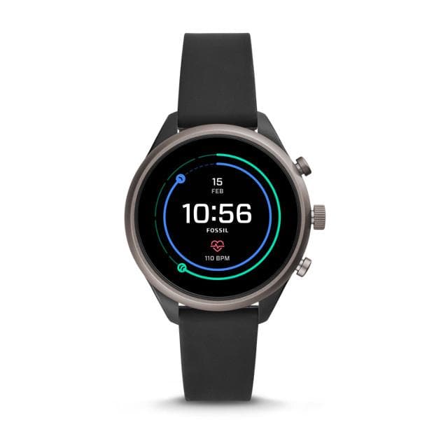 FOSSIL Q GEN 4 SPORT HEART RATE FTW6024 BLACK SILICONE SMARTWATCH - H2 Hub Watches