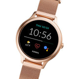 FOSSIL GEN 5E SMARTWATCH ROSE GOLD-TONE STAINLESS STEEL FTW6068 WOMEN'S WATCH