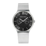 ARIES GOLD MULTIFUNCTION QUARTZ STAINLESS STEEL TRAVELLER G 1016Z S-BK MEN'S WATCH - H2 Hub Watches