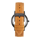 ARIES GOLD URBAN SANTOS G 1022 BK-BEI BROWN LEATHER STRAP MEN'S WATCH - H2 Hub Watches