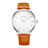 ARIES GOLD URBAN SANTOS G 1022 S-W BROWN LEATHER STRAP UNISEX'S WATCH - H2 Hub Watches