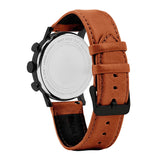 ARIES GOLD URBAN JOURNEY G 1025 BK-BEI BROWN LEATHER STRAP MEN'S WATCH - H2 Hub Watches