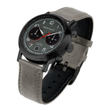 ARIES GOLD URBAN JOURNEY G 1025 BK-GY GREY LEATHER STRAP MEN'S WATCH - H2 Hub Watches