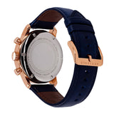 ARIES GOLD URBAN ETERNAL G 1027 RG-BU BLUE LEATHER STRAP MEN'S WATCH - H2 Hub Watches