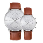 ARIES GOLD VENTURER G 1033 & L 1034 S-S CHRONOGRAPH COUPLE SET - H2 Hub Watches