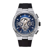 ARIES GOLD ANALOG LIGHTNING STAINLESS STEEL G 7003 S-BUS BLACK RUBBER STRAP MEN'S WATCH - H2 Hub Watches