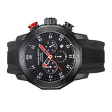 ARIES GOLD CHRONOGRAPH VENTURER STAINLESS STEEL G-7012Z-BK-R BLACK SILICONE STRAP MEN'S WATCH - H2 Hub Watches