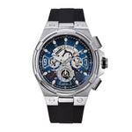 ARIES GOLD ANALOG LIGHTNING GOLD STAINLESS STEEL G 7016 S-BU BLACK RUBBER STRAP MEN'S WATCH - H2 Hub Watches