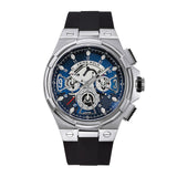 ARIES GOLD ANALOG LIGHTNING GOLD STAINLESS STEEL G 7016 S-BU BLACK RUBBER STRAP MEN'S WATCH - H2 Hub Watches