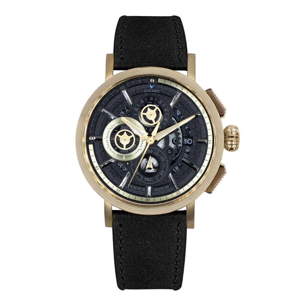 ARIES GOLD HAWK G 7018 G-BK MEN'S WATCH - H2 Hub Watches