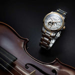 ARIES GOLD AUTOMATIC INFINUM FORZA TWO TONE GOLD STAINLESS STEEL G 9001 2TG-W MEN'S WATCH - H2 Hub Watches