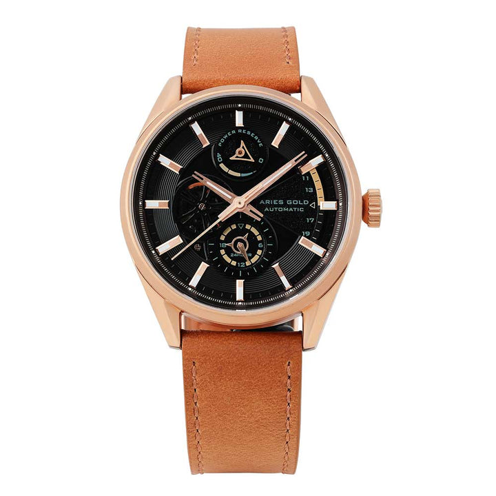ARIES GOLD 500PCS LIMITED EDITION ROADSTER G 9021 RG-BK MEN'S WATCH - H2 Hub Watches
