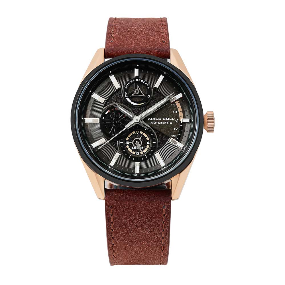 ARIES GOLD LIMITED EDITION ROADSTER G 9021 RGBK-BR MEN'S WATCH - H2 Hub Watches