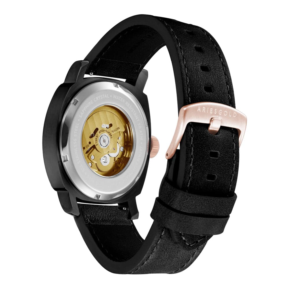 ARIES GOLD VANGUARD G 9025 BKRG-GNRG GREEN DIAL MEN'S WATCH - H2 Hub Watches