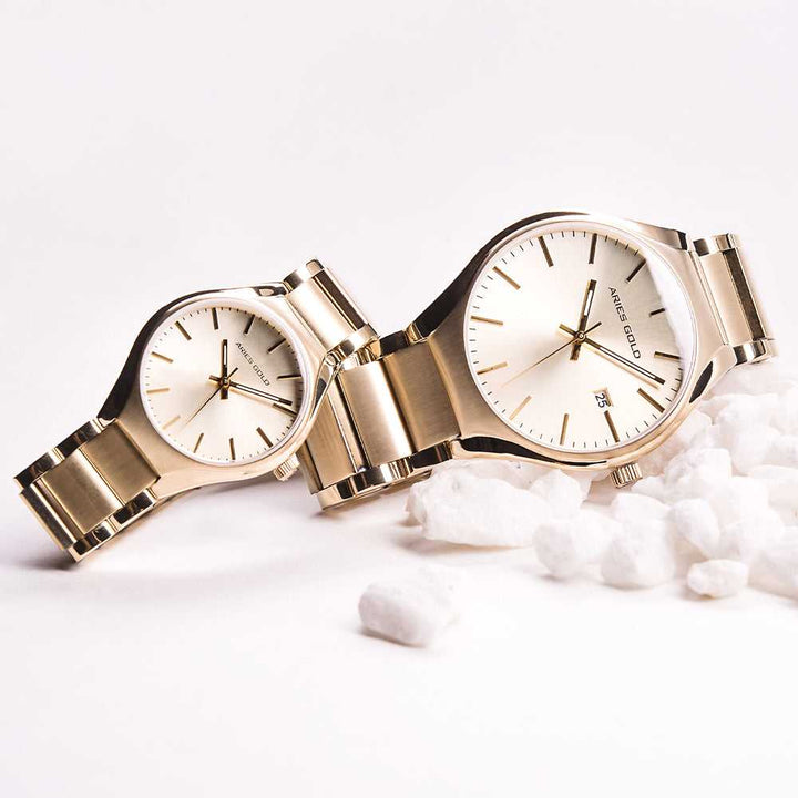 ARIES GOLD URBAN GOLD STAINLESS STEEL G 1005Z G-G MEN'S WATCH - H2 Hub Watches
