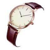 ARIES GOLD URBAN TANGO G 1007 RG-BEI BROWN LEATHER STRAP MEN'S WATCH