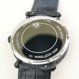 ARIES GOLD URBAN KENSINGTON BLACK STAINLESS STEEL G 101 BK-BKG LEATHER STRAP MEN'S WATCH - H2 Hub Watches
