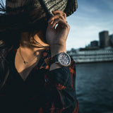 ARIES GOLD URBAN KENSINGTON ROSE GOLD STAINLESS STEEL G 101 RG-CF BROWN LEATHER STRAP UNISEX'S WATCH