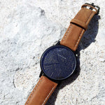 ARIES GOLD URBAN SANTOS BLACK STAINLESS STEEL G 1022 BK-BKME BROWN LEATHER STRAP WOMEN'S WATCH - H2 Hub Watches