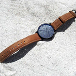 ARIES GOLD URBAN SANTOS BLACK STAINLESS STEEL G 1022 BK-BKME BROWN LEATHER STRAP WOMEN'S WATCH - H2 Hub Watches