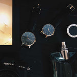 ARIES GOLD URBAN SANTOS G 1022 G-BK BLACK LEATHER STRAP MEN'S WATCH - H2 Hub Watches