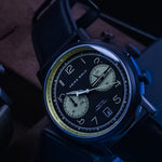 ARIES GOLD URBAN JOURNEY G 1025 BK-BKBEI BLACK LEATHER STRAP MEN'S WATCH - H2 Hub Watches