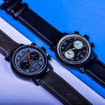 ARIES GOLD URBAN JOURNEY G 1025 BK-GY GREY LEATHER STRAP MEN'S WATCH - H2 Hub Watches