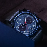 ARIES GOLD URBAN JOURNEY G 1025 BK-GY GREY LEATHER STRAP MEN'S WATCH - H2 Hub Watches
